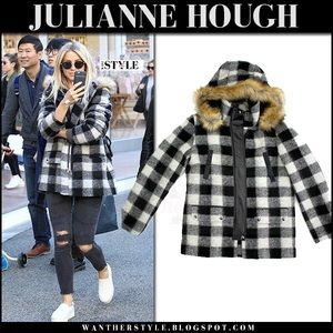 Joie Roni River wool plaid jacket